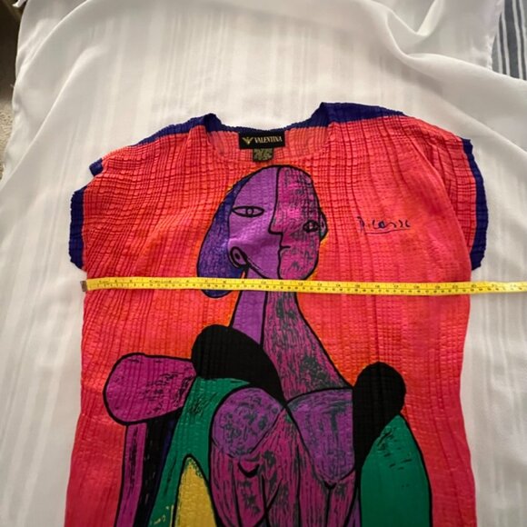 Valentina,PICASSO Design 2 sided TOP WEAR or FRAME IT Or PILLOW COVER  stretchy - Picture 4 of 10